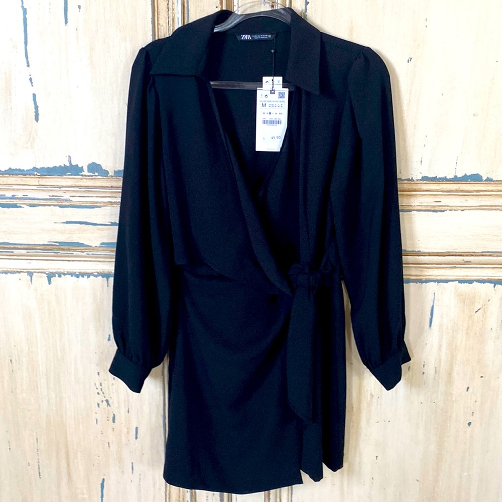NWT ZARA BLACK DRESS MEDIUM
